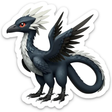 Toothless-Trico-Silvally-Fakémon-hybrid-creature (full body)  sticker