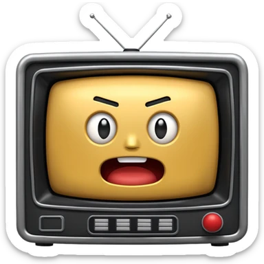 television in the ring movie sticker