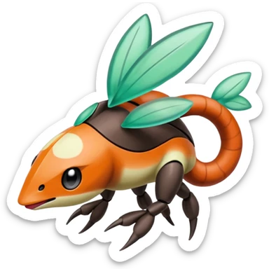Meloetta-Vibrava-Trapinch-Sigilyph-Pokémon-Fakémon-hybrid-fusion-creature sticker