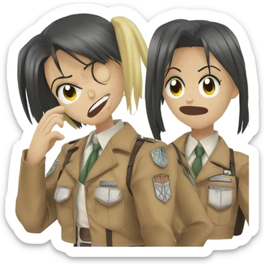 Sasha Braus anime attack on titan sticker