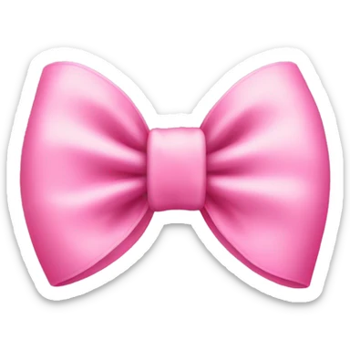 a cute pink bow sticker