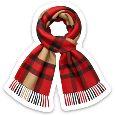 burberry scarf sticker