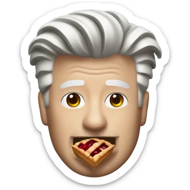 david lynch with a cherry pie sticker