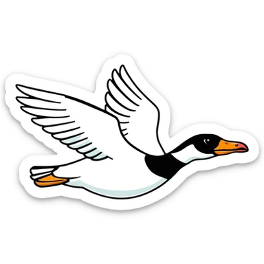 flying goose sticker