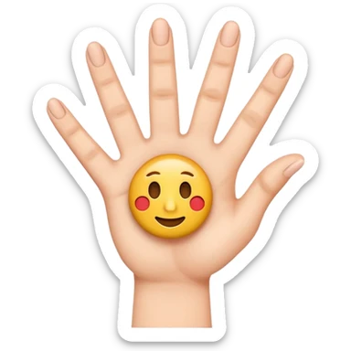 Please create a 3D emoji that shows the number 1 using fingers. I’d like it to resemble the iPhone emoji style! sticker