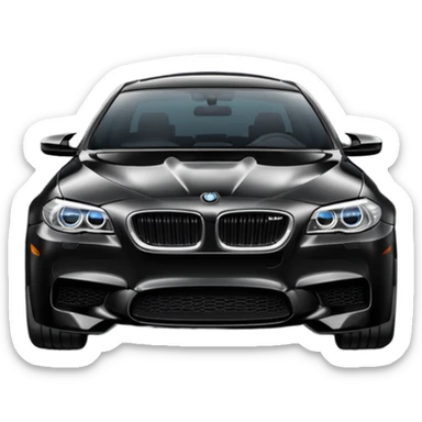 Bmw m5 black with lights sticker