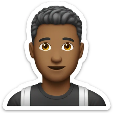 guy with a low taper fade sticker