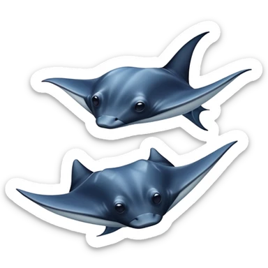 Manta rays sticker