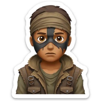 Video game post apocalyptic raider lifelike  sticker