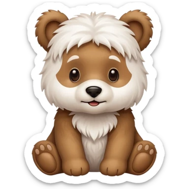 Can you do a mix of a Maltese and bear cub sticker