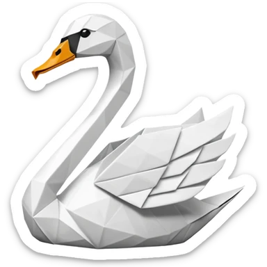 Origami swan like Prison Break version which Michel Scolfild made one. sticker