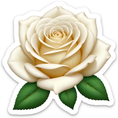 white roses only sticker