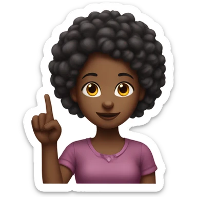 a black girl with a red 30 inch putting up an ok sign with her fingers sticker