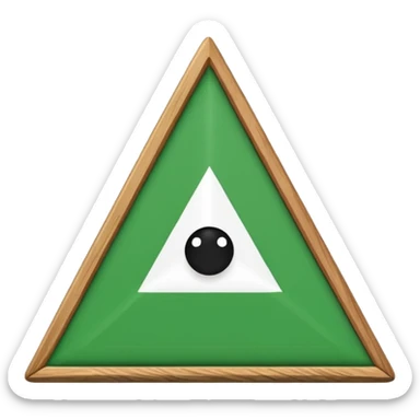 solo una bandera simple, un palo y una bandera verde triangular en forma de pico, sin emojis de cara encima sticker