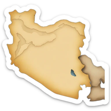 Iran-map sticker