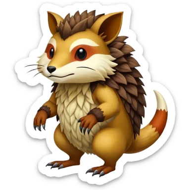  Fakémon-Bagbean-Vernid-creature (full body) sticker
