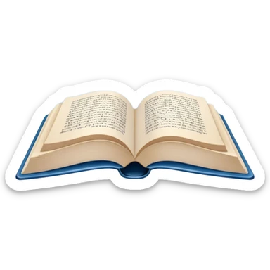 Icon for Poetry Reading: an open book with verses on the pages, from which fly pages transforming into a large flock of small white birds soaring into the blue sky. The icon should evoke the freedom and beauty of poetry. Transparent background. sticker