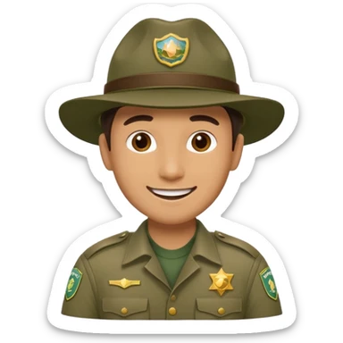 Male Park Ranger sticker
