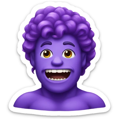 Purple merman sticker