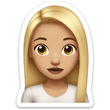 The girl with bruises sticker