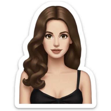Top of Lana del rey with black dress sticker