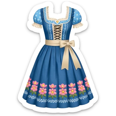 Dirndl with no human just the dress sticker