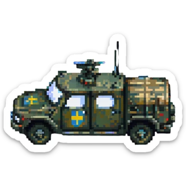 Ukrainian military transport sticker