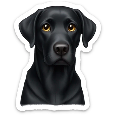 black lab sticker