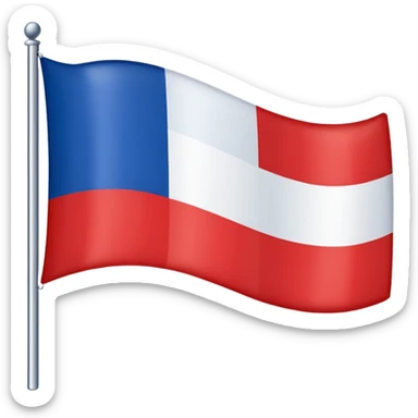 French flag blue white red sticker