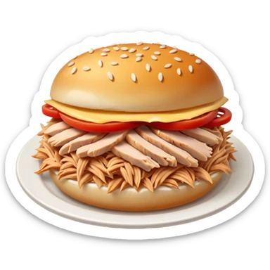 shredded chicken sticker