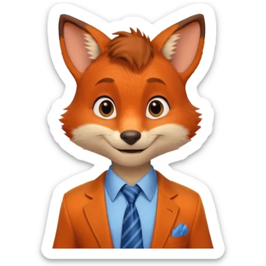 nick wilde zootopie 2 sticker