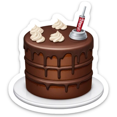 A Dr pepper cake sticker