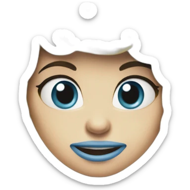 Angry smurfette sticker