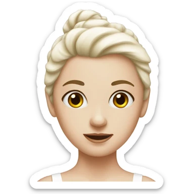 white ballerina  sticker