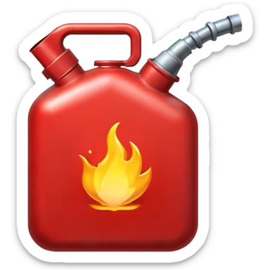 2d red gas can ios emoji sticker