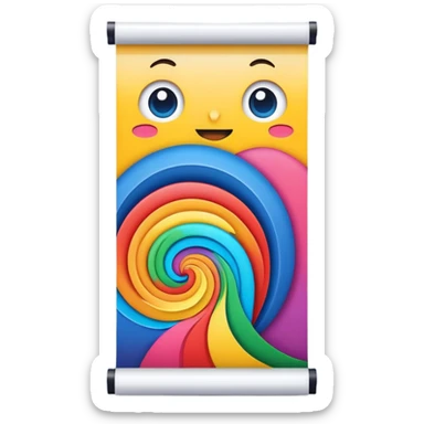 roll up poster sticker