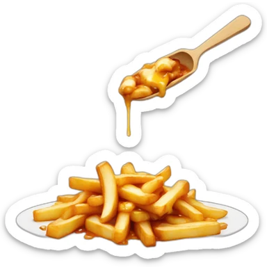 Poutine-canadian sticker
