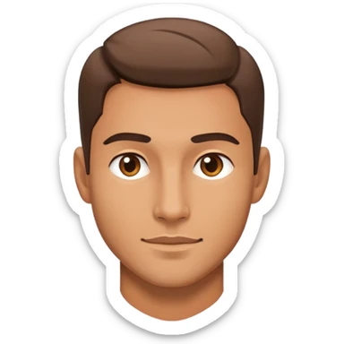 man handsome half body  sticker