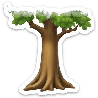 reed and oak tree sticker