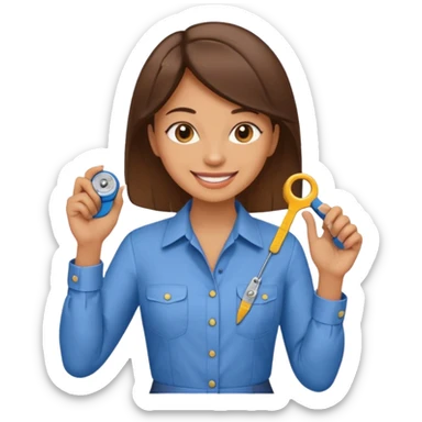 ladies tailor sticker