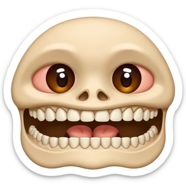 jaw on the floor sticker