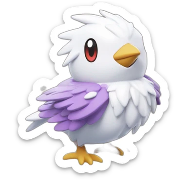 Pokemon Delibird Badge Winter Slowflake GiftBox 2023 sticker