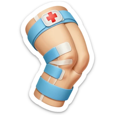 injured knee  sticker