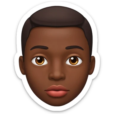 Male with big lips  sticker