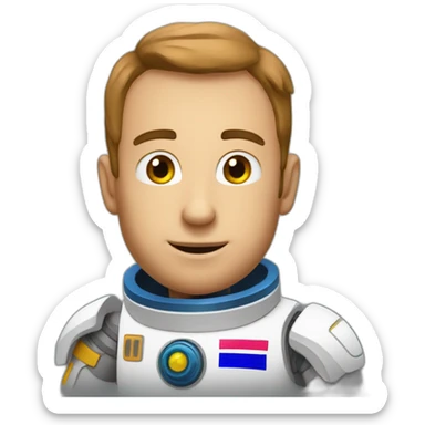 florian joyeux dans l'espace sticker