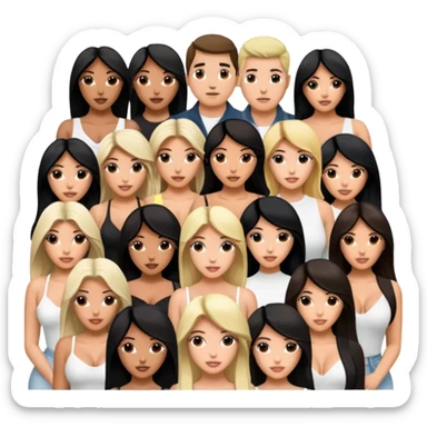 Josh King Madrid JetSet, Tefi Valenzuela, Ana Cheri, Valeria Orsini, Timiree, Kim Kardashian , Kylie Jenner, Narmin Assira, Jamie Maelani, Ashley Flores, Dan Fleyshman, DanielG, Shelby Sapp sticker