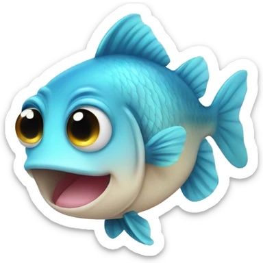 cute baby fish sticker