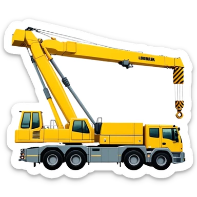 Crane - Liebherr LTM 1200-5.1 (Model Year: 2022) (Iconic colour: Yellow) sticker