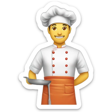 tablier de cuisinier sticker