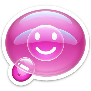 pink phone contacts bubble sticker